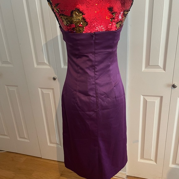 Purple strapless or straps dress - Picture 9 of 10